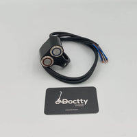 Interrupteur 2 boutons en aluminium
